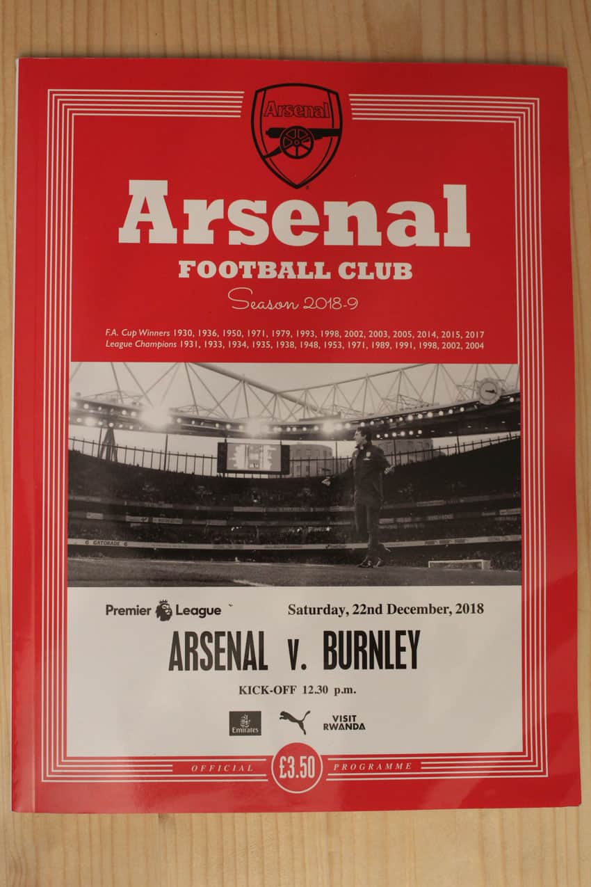 Arsenal FC v Burnley FC